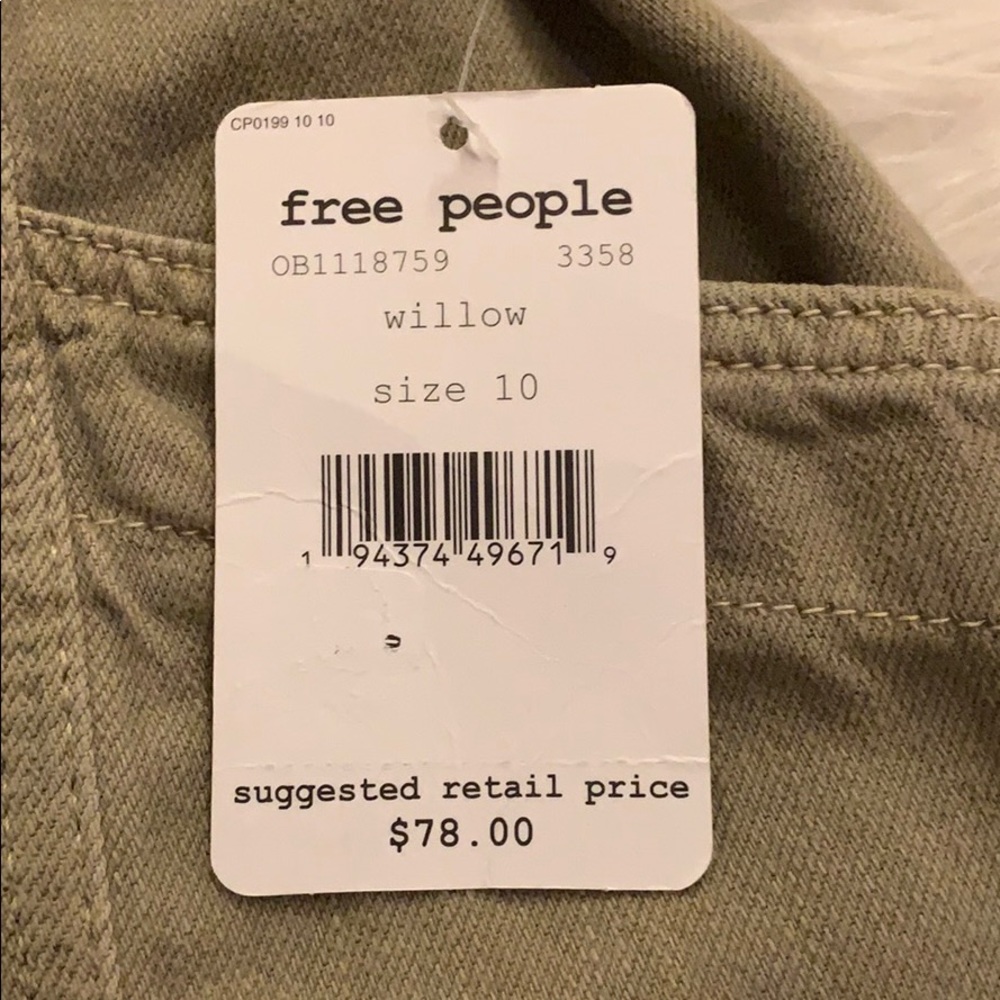 Free People Alpha Utility Contrast-Seam Mini Skirt - Picture 7 of 7
